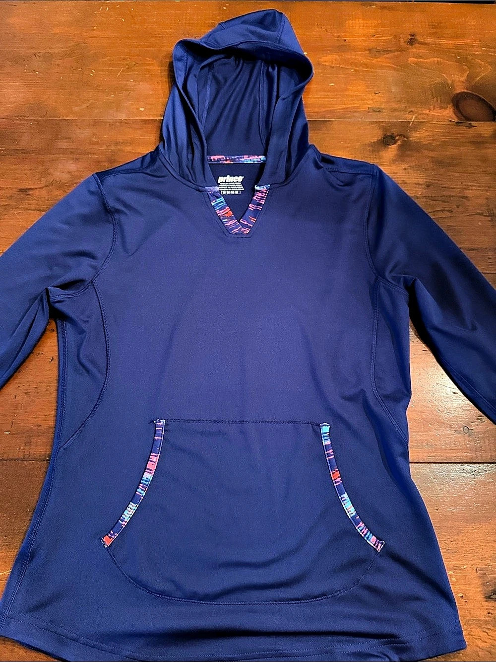 prince Women's tennis 1/2 sleeve Hoodie purple sz M